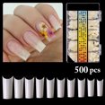 thumbnail image 3 of 500 Pcs Moules d'Extension d'Ongles DIY Réutilisables Faux Ongles Gel Moules pour Femmes, 3 of 10
