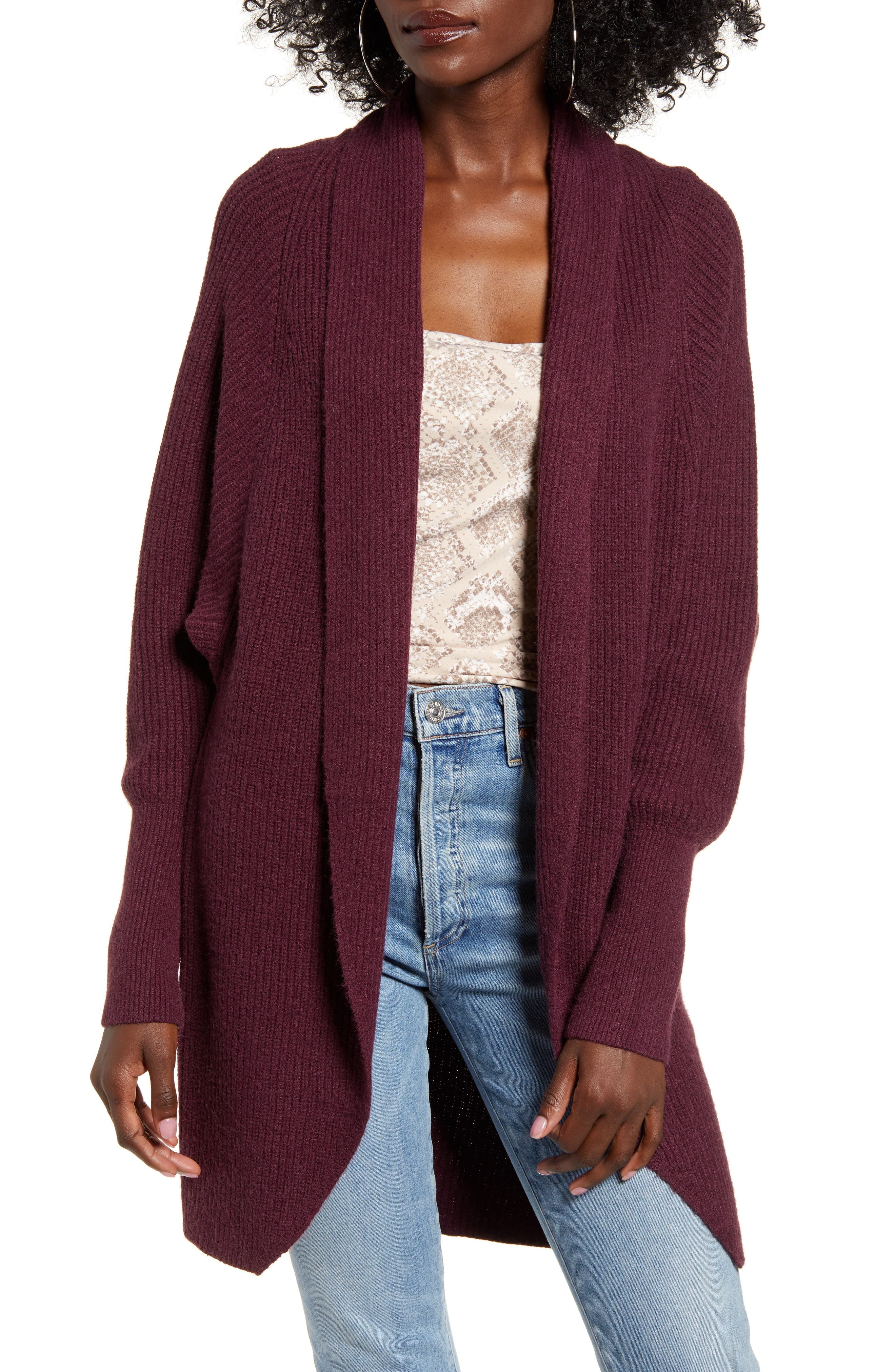 Leith Dolman Sleeve Long Cardigan S 