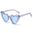 thumbnail image 1 of Gafas de sol grandes de la moda de la calle de las gafas de sol del marco del corazón del melocotón, hechas de PC, 1 of 5
