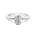 thumbnail image 3 of IGI Certified 3 Carat Oval Shape Lab Grown Diamond Engagement Ring | 14K White Gold | Cordelia Knife Edge Solitaire Diamond Ring | FG-VS1-VS2 Quality Friendly Diamonds, 3 of 6