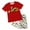 Red, variant on Kids Clothes Boys Toddler Summer Truck Print Sleeveless Sports 0 3 6 12 18 24 Months Shirt Tops and Shorts Set Casual Outfit 2PCS