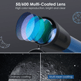 thumbnail image 6 of Tuword Astronomical Telescope 50/600mm Refractor Telescope for Children and Adults Beginners with Mobile Phone Adapter, 6 of 8