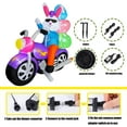 thumbnail image 6 of 6 FT Easter Inflatable Bunny on Motorcycle with Eggs Decorations LED Light Blow Up Rabbit for Yard Lawn Garden Home Outdoor Indoor Holiday Decor, 6 of 6