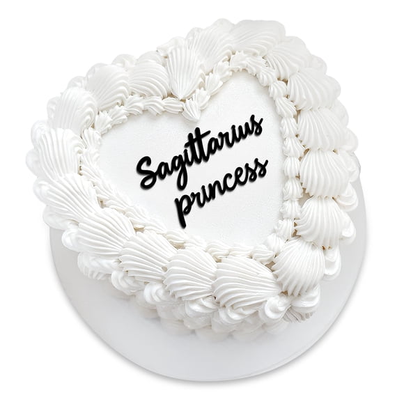 Cake topper cutylight Princesa Sagitario corazón blanco