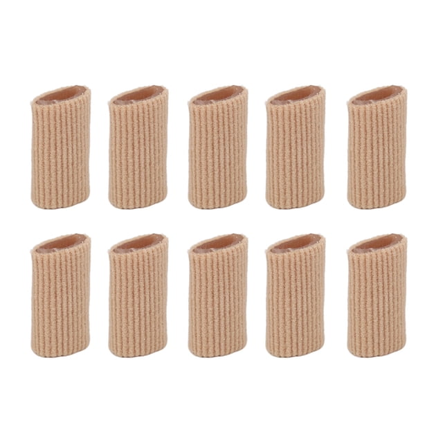 10 almohadillas de silicona suave para dedos del pie, protectores para ampollas y callos (tamaño pequeño, 3 x 1,5 cm)