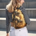 thumbnail image 6 of Picia Golden Winged White Horse Printed Canvas Daypack - Stylish and Durable Vintage Compact Backpack - Class, Work, Travel, or Laptop Bookbag,Organized Compartments-Medium, 6 of 6