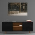 thumbnail image 3 of Epic Art 'Snowy Bench' by Lori Deiter, Acrylic Glass Wall Art, 36"x24", 3 of 5