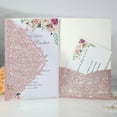 thumbnail image 5 of Valentine's Gift 20pcs Glitter Hollow Invitations Cards with Envelopes for Wedding Invite Bridal, 5 of 20