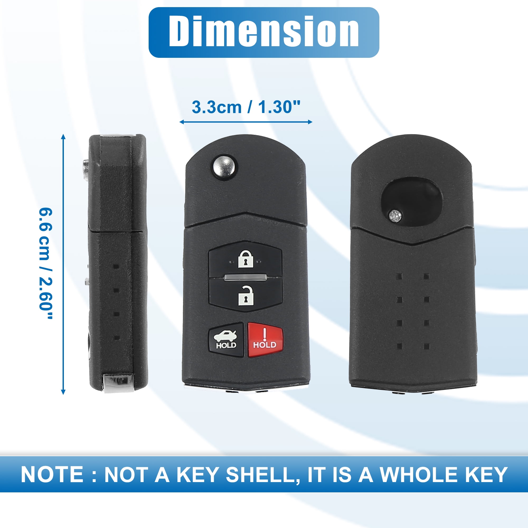 Car Remote Control Key Fob BGBX1T478SKE125-01 for Mazda 3 10-13 for Mazda 6 09-13 MX-5 Miata 06-15 315MHz Chip 63 80