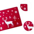 thumbnail image 3 of Juego de manteles individuales navideños de 6 manteles individuales de PVC para mesa de comedor, tapetes aislantes térmicos fáciles de limpiar, 3 of 5