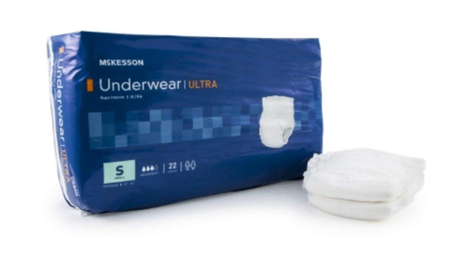 , Adult Disposable Absorbent Underwear, Ultra Pull On, Size Small