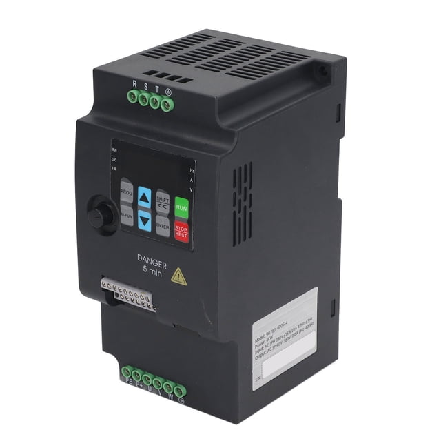 Mini VFD, Variador De Frecuencia Portátil De 5,5 Con Potenciómetro Para Motor