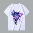 thumbnail image 1 of Camiseta de Pokémon Gengar para niño, ropa de algodón puro, hip hop, manga corta, letras de anime estampadas, cuello redondo qym unisex, 1 of 2
