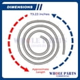 thumbnail image 2 of Whole Parts Range Oven Door Seal Gasket (Including 30 Mounting Clips) Part# 00486768 - Replacement and Compatible with Some Thermador and Bosch Ranges or Ovens, 2 of 7
