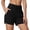 X-383Black, variant on YMNXA Women's Casual Summer Shorts High Waist Solid Color Loose Comfortable Shorts With Lined Pockets For Outdoor Activities And Daily Wear,Sky Blue,Xxxl