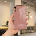 thumbnail image 2 of Compatible with iPhone XR Case Love Heart Plating Electroplate Luxury Elegant Case Camera Protector Soft TPU Shockproof Protective Corner Back Cover iPhone XR Case -Pink, 2 of 8