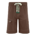 thumbnail image 3 of JAJAHO Men's Cargo Shorts Casual Summer Elastic Waist Drawstring Baggy Streetwear Wide Leg Knee Length Shorts Comfy Bottoms, 3 of 5
