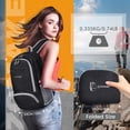 thumbnail image 3 of ZOMAKE Mochila Ligera y Empacable de 30 L - Mochilas de Senderismo Plegables Mochila Plegable compacta Resistente al Agua para Viajes (Negro), 3 of 5