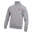 thumbnail image 2 of Men's Gray NC State Wolfpack Big Cotton Quarter-Zip Pullover Sweatshirt, 2 of 3