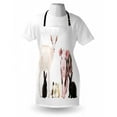 thumbnail image 4 of Farm Animal Apron, Studio Shot of Domestic Creatures Ducks Pig Goat and Bunnies, Unisex Kitchen Bib with Adjustable Neck for Cooking Gardening, Adult Size, Multicolor, by Ambesonne, 4 of 4
