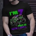 thumbnail image 2 of Monster Trucks Are My Jam 7Th Birthday Boy 7 Years Old Unisex TShirt, 2 of 6