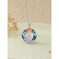 thumbnail image 4 of WINNICACA 925 Sterling Silver Rose Mother and 5 Daughters or Sons Necklace Mom Blue Crystal Jewelry  Birthday Anniversary Mothers Day Valentines Day Gifts for Women, 4 of 7