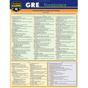 GRE Vocabulary : a QuickStudy Laminated Reference Guide (Edition 1) (Other)
