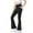 Style1-Black girls yoga pants, variant on Girls Flare Leggings with Pockets Cross High Waisted Yoga Bootcut Pants Full Length Dance Bell Bottoms Leggings No Front Seam Pantalones Acampanados Para NiñAs 3-14 Years
