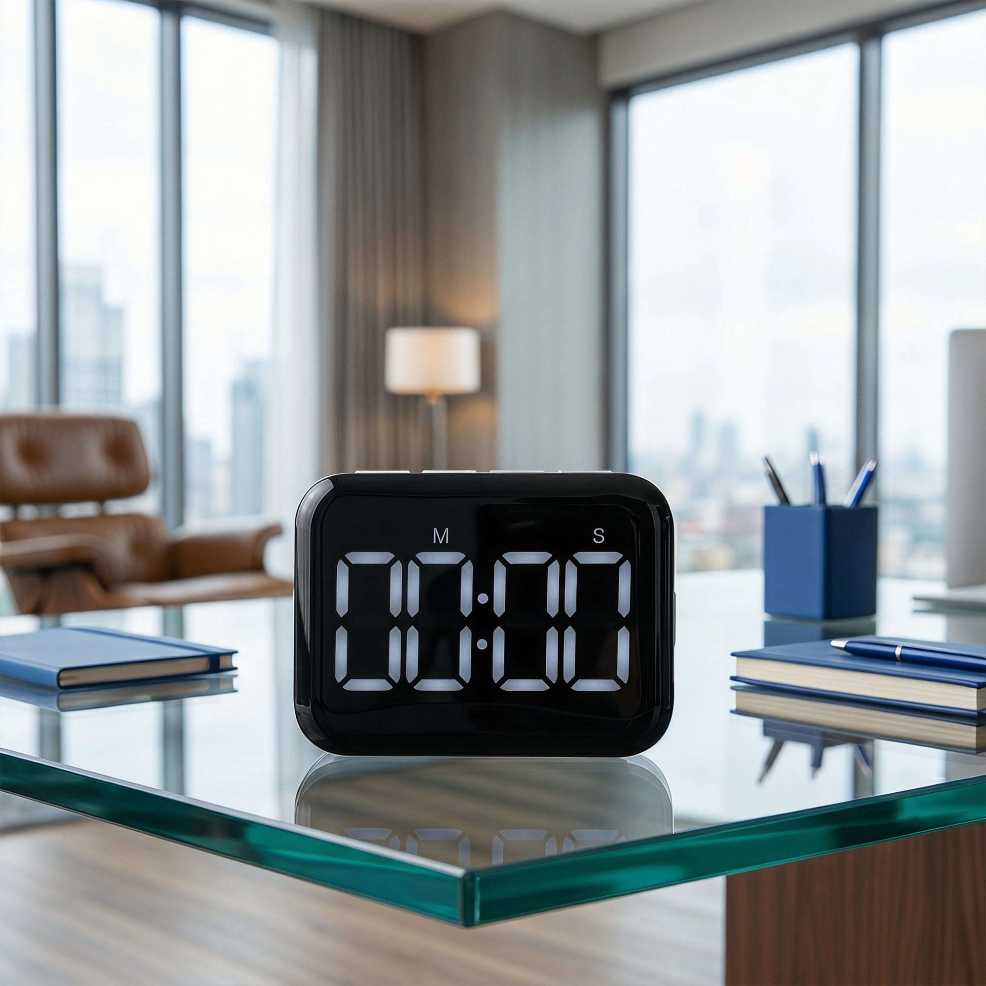 Unique Bargains Kitchen Timer with Loud Alarm and Magnetic Backing for Cooking Black