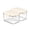 2 Standard, variant on Sorbus 2-Pack Clear Medium Tall Rectangle Food Storage Containers with Lids, Stackable