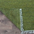 thumbnail image 3 of Rugsotic Carpets Hand Woven Flat Weave Kilim Cotton & Polyester Eco-Friendly Area Rugs - 4'X6', Rectangle, Green, Plain Solid Design, Low Pile Handmade Area Rugs For Living Room, Bed Room (Dcp111), 3 of 9