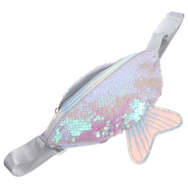 Sac Banane Queue de Poisson Femme Sac Banane Multifonction Sac Croix Sac Caissier Sac Poitrine à Paillettes Banane Blanc Sac Pochette Taille Queue de Poisson Femme Sac Banane Paillettes Sac Poitrine Banane Blanc Sac Pochette Taille