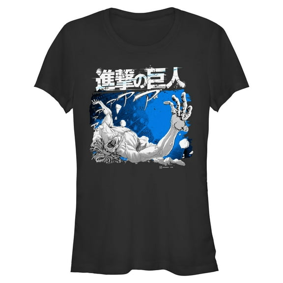 Juniors Attack on Titan Blue Titan Transformation T Shirt
