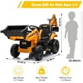 thumbnail image 5 of NEECHIPRO Licensed JCB Excavator Ride-on Tractor Toy Digger,24V 400W 3mph Toy Car for Children 3-6 Old, Yellow, 5 of 10