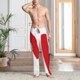 thumbnail image 6 of Lsque HOHOHO Christmas Print Men's Pajama Pants, Lounge Pant - Comfortable Home Wear,Elastic Waistband, Stylish Design-Large, 6 of 9