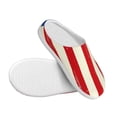 thumbnail image 3 of Picia America Flags2 for Women's Lamb-hug Comfy Fleece House Slippers Memory Foam, Slip-on House Shoes Indoor Outdoor-44/45, 3 of 7