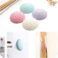 thumbnail image 5 of 4pcs Silent Wall Thickness Football Shape Rubber Fender Protection Pad Wall Sticker Rear Handle Door Lock, 5 of 5