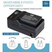 BM Premium 2 LP-E17 Batteries and Charger Kit for Canon EOS M6 Mark II, SL2, SL3, EOS RP, EOS M3, EOS M5, EOS M6, EOS Rebel T6i, T6s, T7i, T8i Cameras