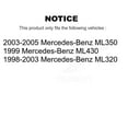 thumbnail image 2 of Transit Auto Front Wheel Bearing Disc Brake Rotors and Semi-Metallic Pads Kit for Car Mercedes-Benz ML320 ML350 ML430 KBB-102703, 2 of 11