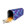 thumbnail image 5 of Yiaed blue Skull purple flower Print Mailbox Covers, Magnetic Mailbox Cover, Mail Box Covers for Garden Outdoor Decor Box Covers-21x18 in, 5 of 8