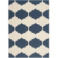 thumbnail image 2 of Safavieh Courtyard Elwyn Geometric Indoor/Outdoor Area Rug, Beige/Navy, 6'7" x 9'6", 2 of 9