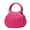 Pink, variant on ZhangC Mini Ruched Puffy Clutch Handbag for Women, 7.9 Inch Small Zipper Wallet Crossbody Purse with Round Top Handle, Casual Evening Phone Card Bag, Shopping and Daily Use, Silver