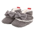 thumbnail image 4 of Infant Flat Shoes with Decorative Bow Knot High-top Warm Shoes, 4 of 9