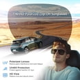 thumbnail image 4 of TINHAO Polarized Clip On Night Driving Glasses Yellow Lens Wear Over Prescription Glasses UV400 Protection Anti Glare, 4 of 7