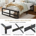 thumbnail image 6 of SHA CERLIN Twin Size Metal Platform Bed Frame with 14'' Extra Under-bed Storage Space, No Box Spring Needed, Easy Assembly, Black, 6 of 9