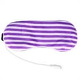 thumbnail image 3 of FZFLZDH Sleep Eye Mask USB Heating Steam Eye Shade Lavender Massager for Eyes Sleeping Travel Sleeping Mask Soft Eye Shade Cover for Travel Yoga Nap, Purple Stripe, 3 of 5