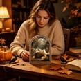 thumbnail image 7 of forest Ghosts Arched Wood Frame Tabletop Decor, Rustic Halloween Wall Art, Warm Spooky Artwork for Shelf Styling, Desk Decor, Living Rooms, Walls, 8.9 X 7.2 Inch, 7 of 7