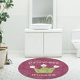 thumbnail image 4 of Viccilley Washable Area Rug Non-slip Round Mat Sitting Pad Flannel Area Rugs Rotray Chair Mat Bedroom Decor(80cm), 4 of 7
