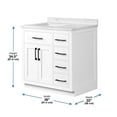 thumbnail image 2 of Ove Decors Athea 36 W x 22" D Freestanding Bathroom Vanity with Sink, Pure White, 2 of 15