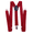 Deep Red, variant on GASTROPOD Suspenders for Men Stretchy Adjustable Y-Shaped Men's Suspenders Fade-Resistant Clips Unisex Suspenders 2.5x100cm,Deep Red
